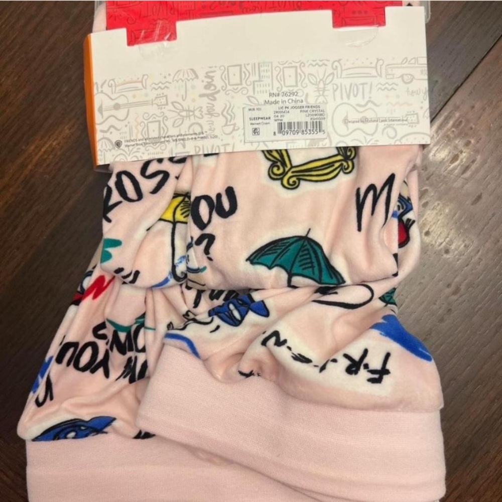 Pink Graphic Friends Pants - Picture 3 of 5